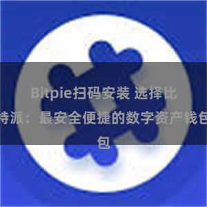 Bitpie扫码安装 选择比特派：最安全便捷的数字资产钱包