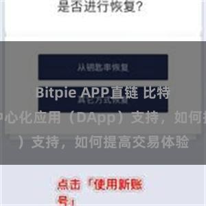 Bitpie APP直链 比特派钱包的去中心化应用（DApp）支持，如何提高交易体验